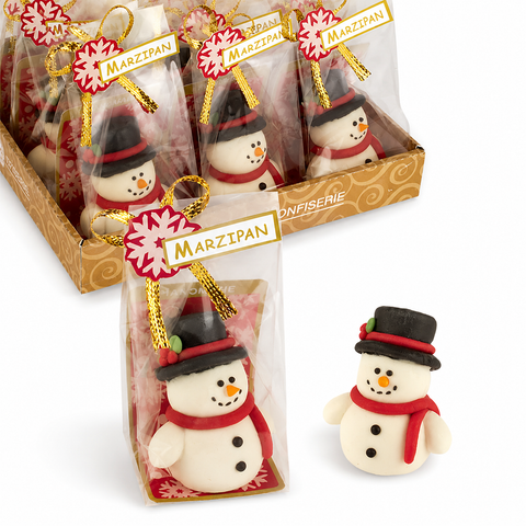 Pâte d'amande bonhomme de neige - 45g
