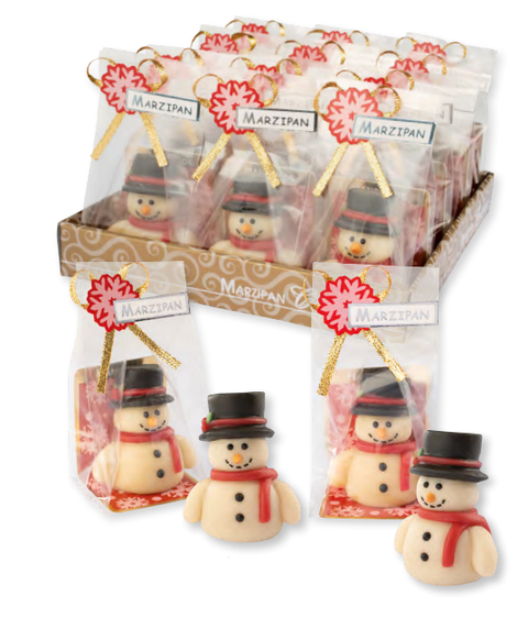 Pâte d'amande bonhomme de neige - 45g