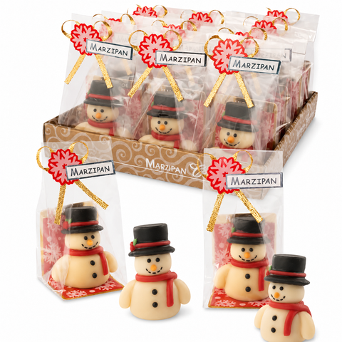 Pâte d'amande bonhomme de neige - 45g