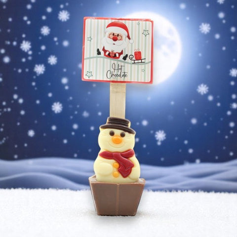 Cuillère à chocolat lait chaud bonhomme de neige - 55g