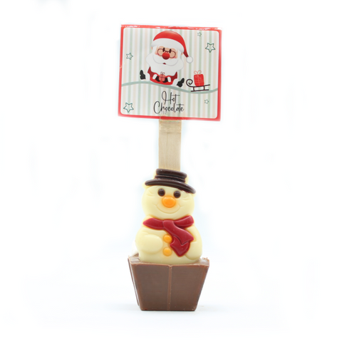 Cuillère à chocolat lait chaud bonhomme de neige - 55g