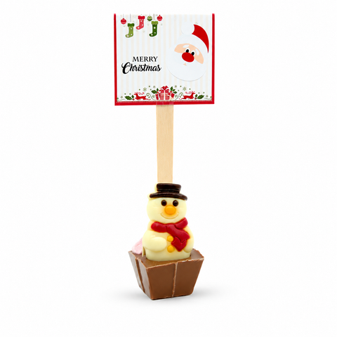 Cuillère à chocolat lait chaud bonhomme de neige - 55g