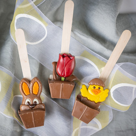 Cuillère à chocolat chaud lait Lapin mini guimauve - 55g