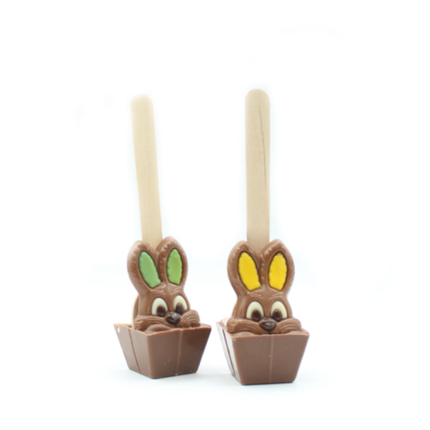 Cuillère à chocolat chaud lait Lapin mini guimauve - 55g