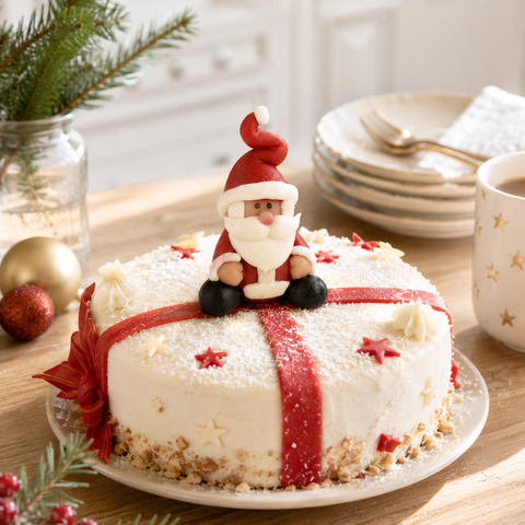 Pâte d'amande sujet père noël - 42g