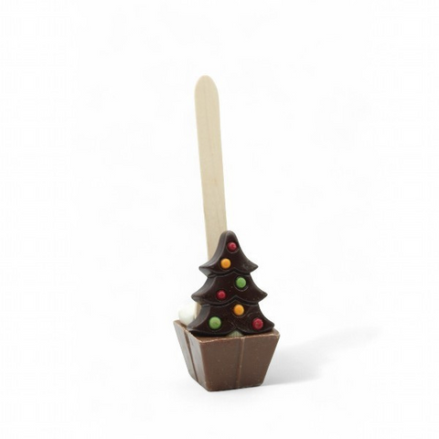 Cuillère à chocolat chaud lait sapin de noël mini guimauve - 55g