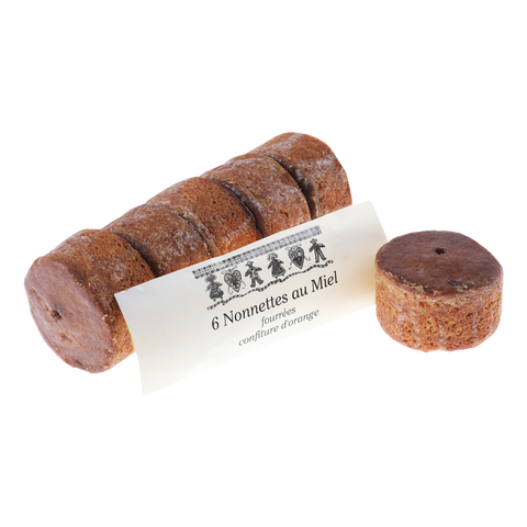 Nonette miel fourrée orange 200g x 12