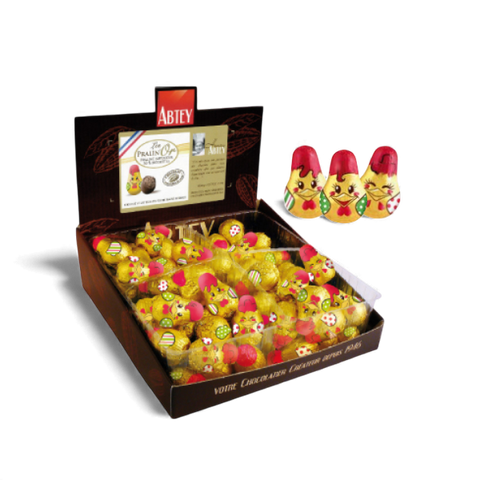 Poulettes en chocolat praliné de Pâques - 12g