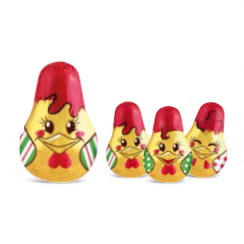 Poulettes en chocolat praliné de Pâques - 12g