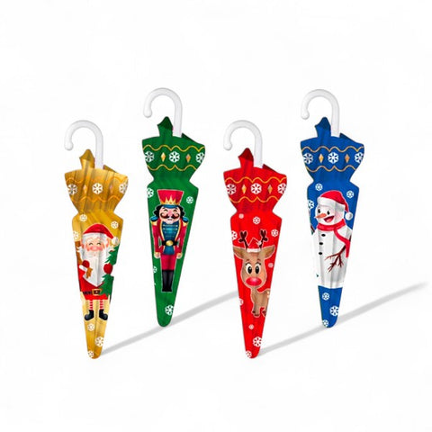Petit parapluie en chocolat au lait thème noël - 12g