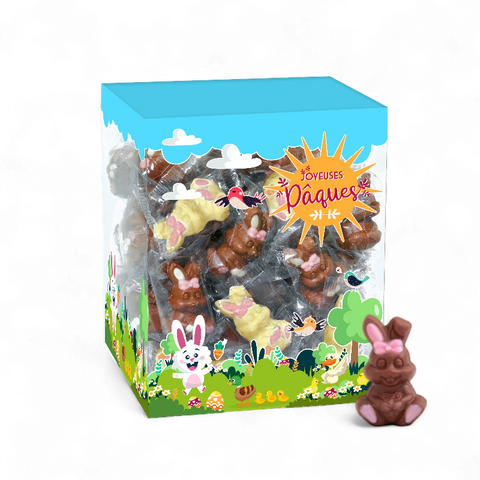 Petit moulage Lapin de Pâques en chocolat - 10g