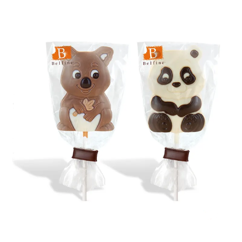 Sucette chocolat au lait jungle - 25g