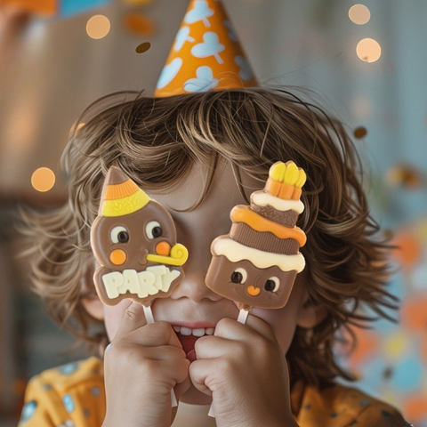 Sucette chocolat au lait célébrations party - 25g
