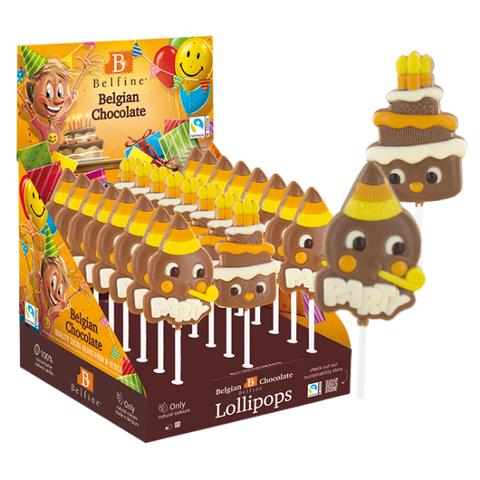 Sucette chocolat au lait célébrations party - 25g
