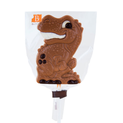 Sucette chocolat au lait dinosaure - 25g