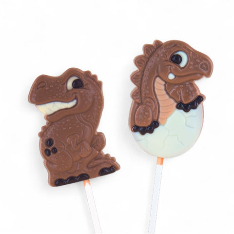 Sucette chocolat au lait dinosaure - 25g