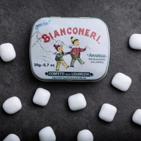 Boite de réglisses italiennes bianconeri - 40g
