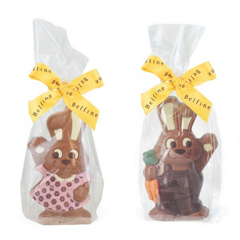 Assortiment moulages chocolat Lapin couple Pâques - 75g