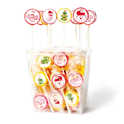 Petites sucettes rock motifs de noël - 10g