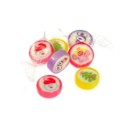 Bonbons rock motifs de noël - vrac de 1,5kg