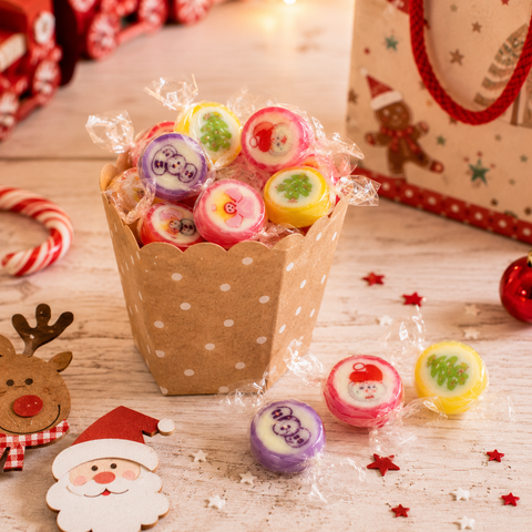 Bonbons rock motifs de noël - vrac de 1kg