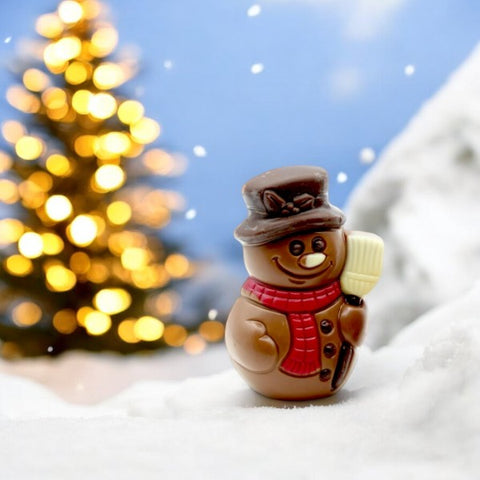 Moulage chocolat père noël et bonhomme de neige - 40g