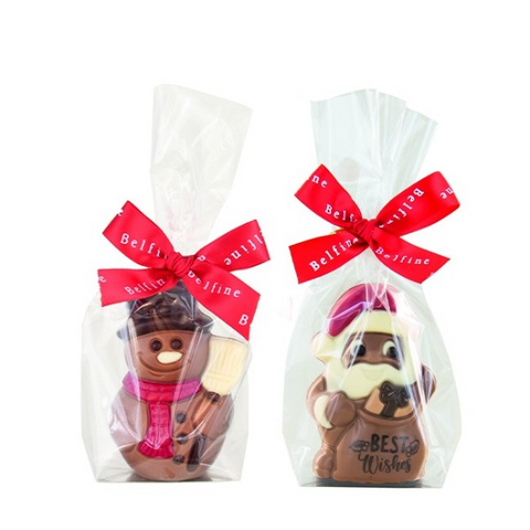 Moulage chocolat Père Noël et Bonhomme de Neige - 40g