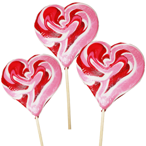 Confiserie traditionnelle sucette cœur "fête foraine" - 50g