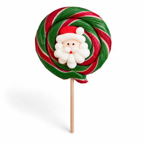 Confiserie traditionnelle sucette ronde noël - 65g
