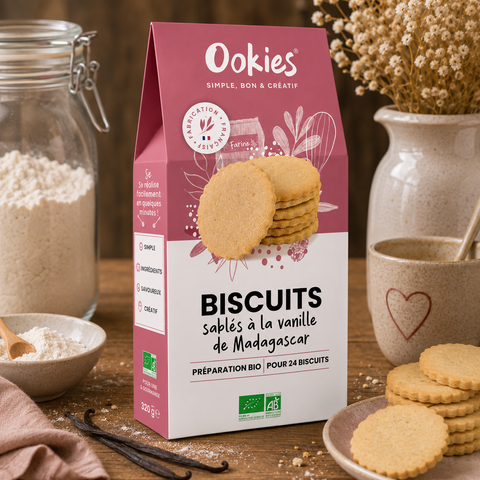 Préparation biscuits sablés à la vanille - 320g
