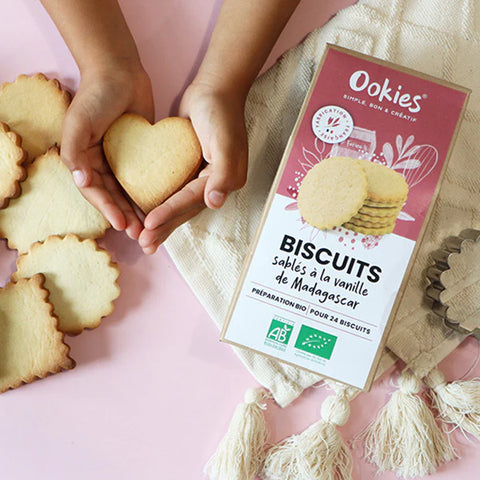 Préparation gâteau bio- biscuits sablés à la vanille - 320g