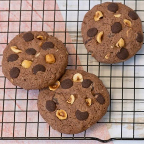 Préparation gâteau bio - cookies avoine choco noir/noisettes - 320g