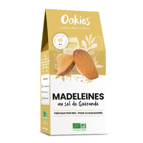 Préparation gâteau bio- madeleines au sel de guérande - 300g