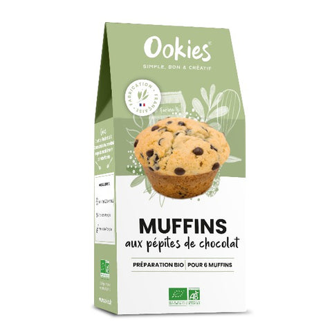 Préparation gâteau bio- muffins pépites de chocolat - 280g