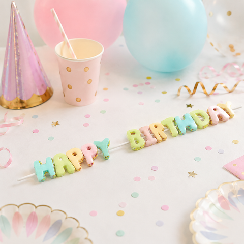 Brochette de guimauve "happy birthday" - 84g