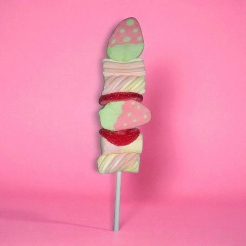 Brochette de guimauve "fraise" - 40g