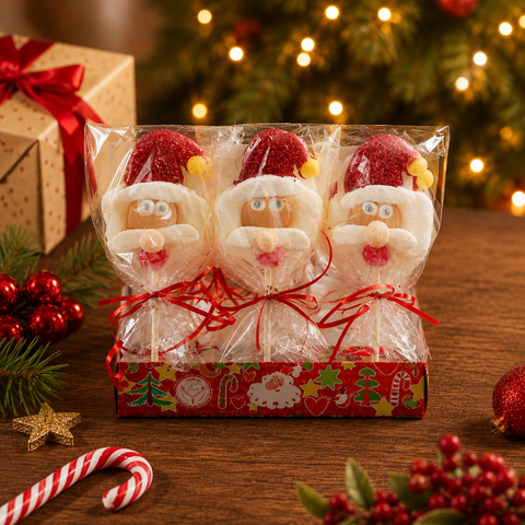 Brochette de guimauve père noël - 60g