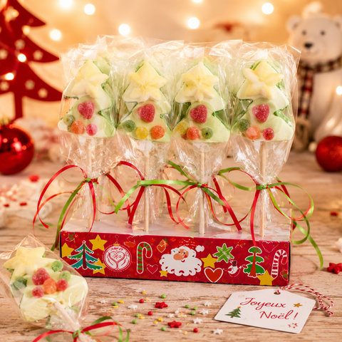 Brochette de guimauve sapin de noël - 28g
