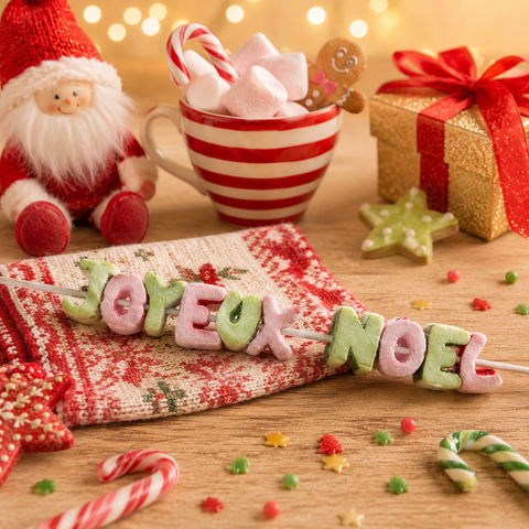 Brochette de guimauve "joyeux noël" - 75g