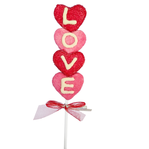 Brochette de guimauve thême "love" - 40g