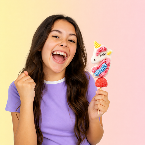 Brochette de guimauve "licorne" - 50g
