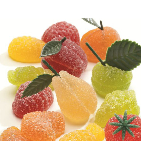Pâte de fruits luxe en forme de fruits - sachet de 100g