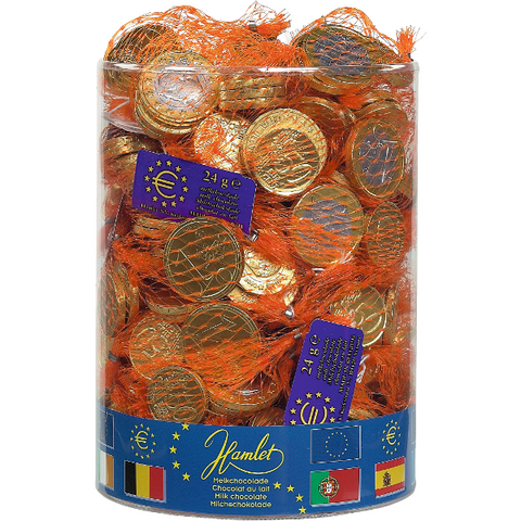 Filet de pièces en chocolat au lait - 24g