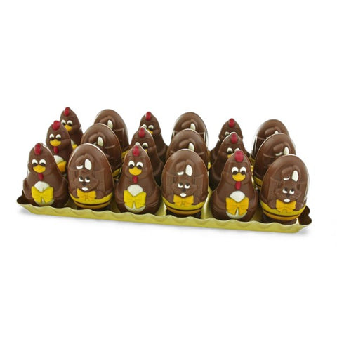 Moulage en chocolat Poule et Oeuf Lapin - 55g