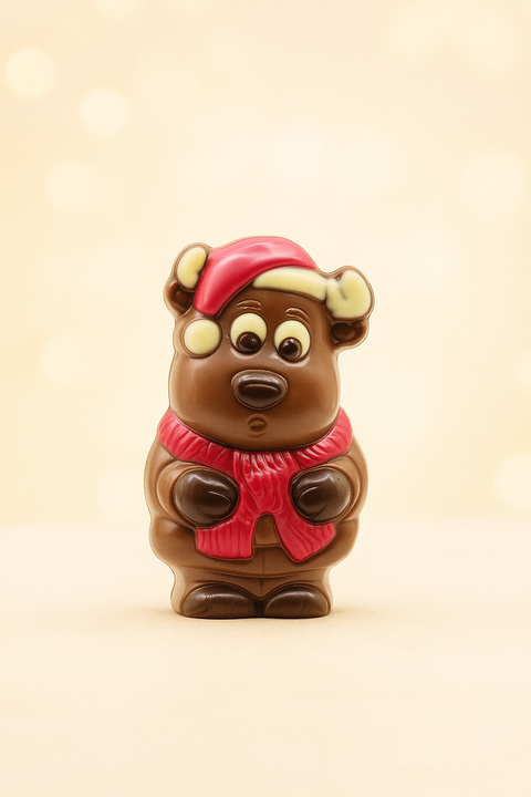 Moulage chocolat père noël élan - 55g