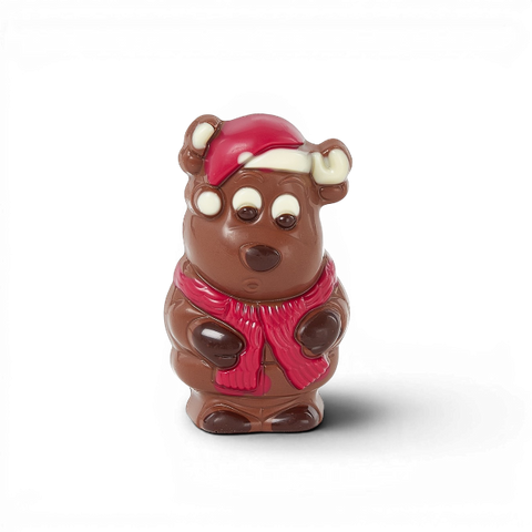 Moulage chocolat père noël élan - 55g