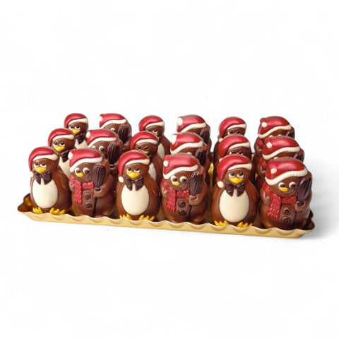 Moulage chocolat bonhomme de neige pingouin - 55g