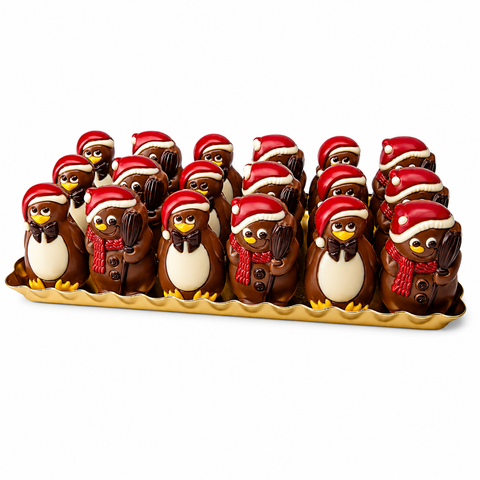 Moulage chocolat bonhomme de neige pingouin - 55g