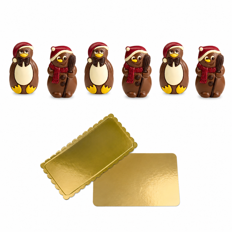 Moulage chocolat bonhomme de neige pingouin - 55g