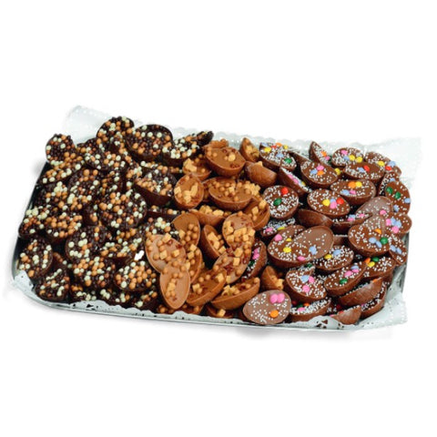 Plateau demi oeufs décorés de Pâques - Vrac de  2,5kg